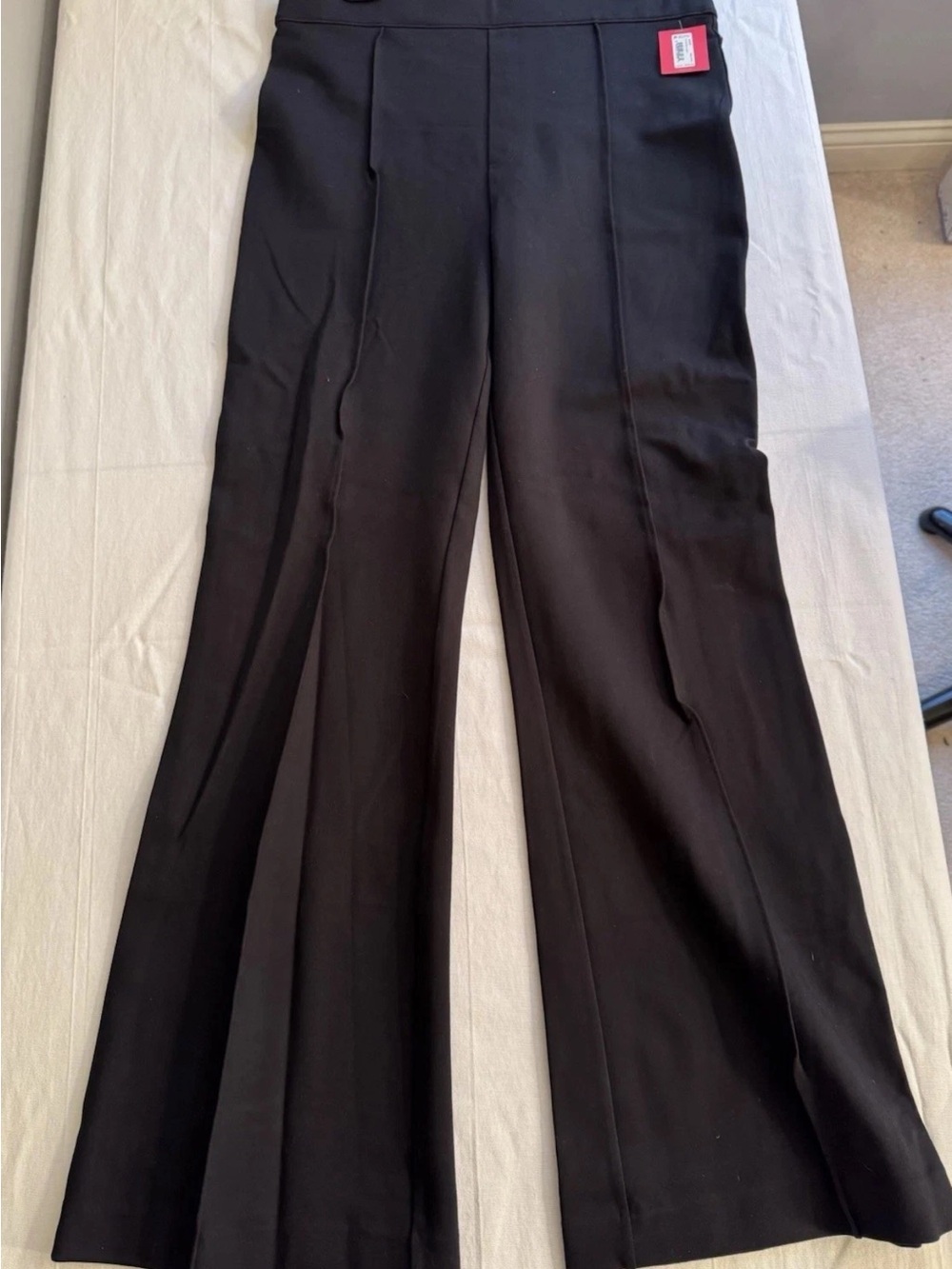 SPANX Black Women's Hi-rise Flared Dress Pants